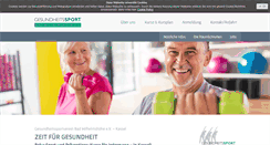 Desktop Screenshot of gesundheitssport-kassel.de